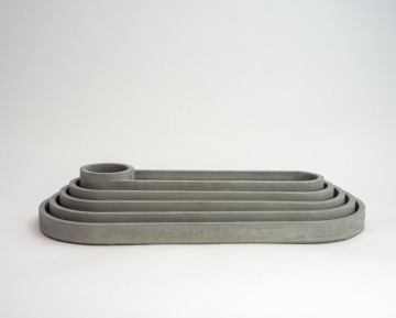 Grote set ovaal 3 grijs