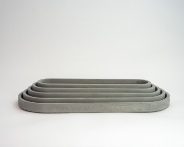 Grote set ovaal 4 grijs