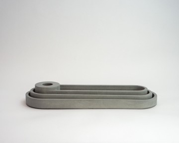 Kleine set ovaal 2 grijs