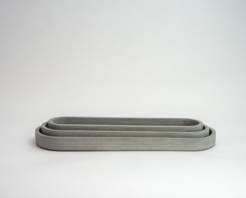 Kleine set ovaal 4 grijs