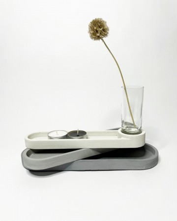 Kleine set ovaal mini vaas sfeer seen design