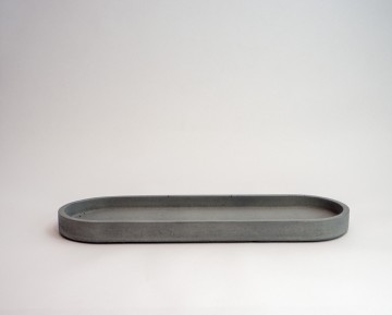 Schaal ovaal m antraciet