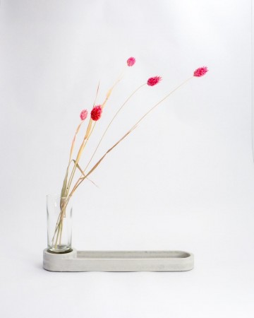 Schaal ovaal mini vaas seen design