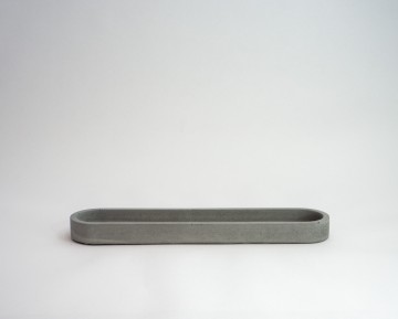 Schaal ovaal xs grijs