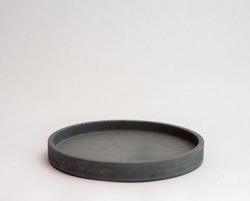 Schaal rond m antraciet