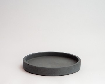 Schaal rond s antraciet