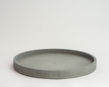 Schaal rond xl grijs