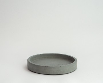 Schaal rond xs grijs