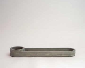 Waxinelichthouder 1 grijs