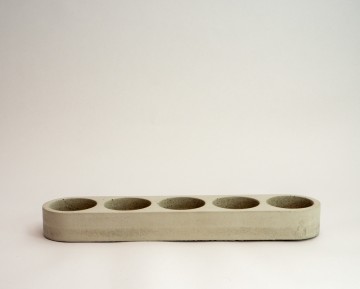 Waxinelichthouder 5 wit